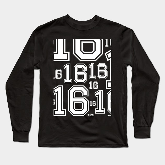 16th Birthday Long Sleeve T-Shirt by Yule